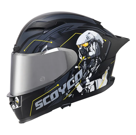 SCOYCO CYBER KAPALI (FUL FACE) KASK