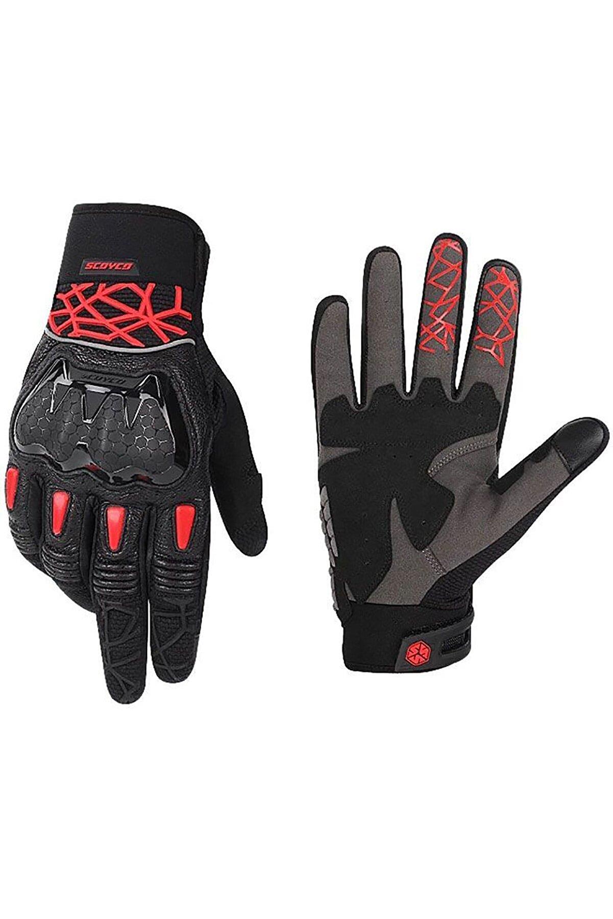 Scoyco MC103 Kırmızı Yazlık Motosiklet Eldiveni