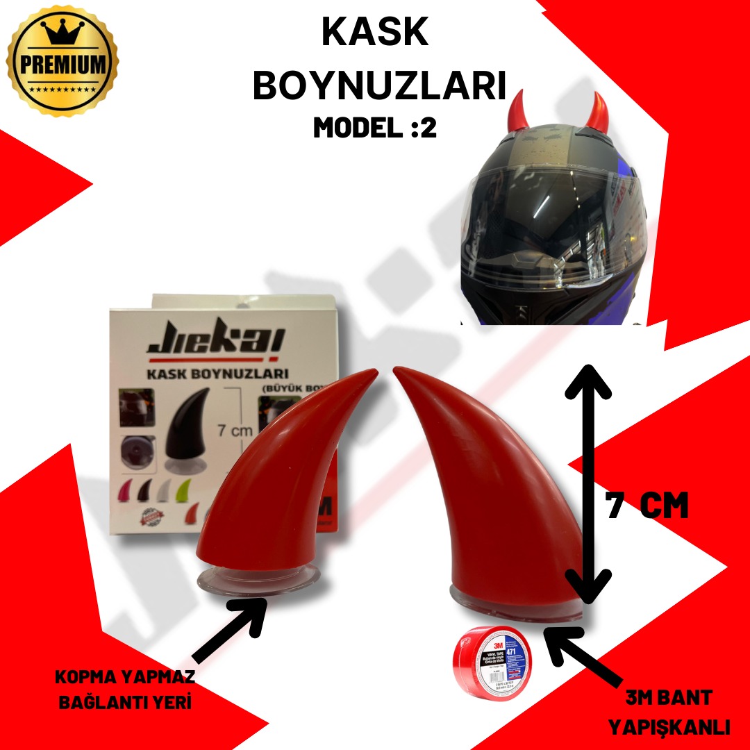KASK BOYNUZU BÜYÜK BOY KIRMIZI MODEL-2